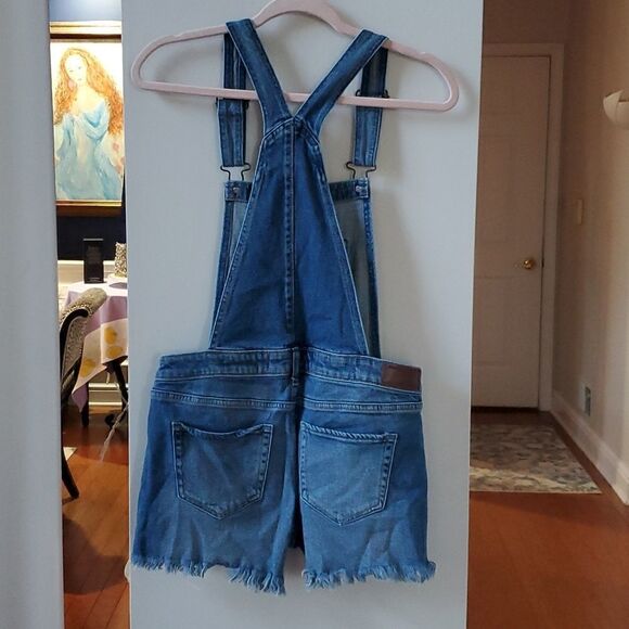 Hollister Boyfriend Short Jean Overalls - Picture 3 of 11